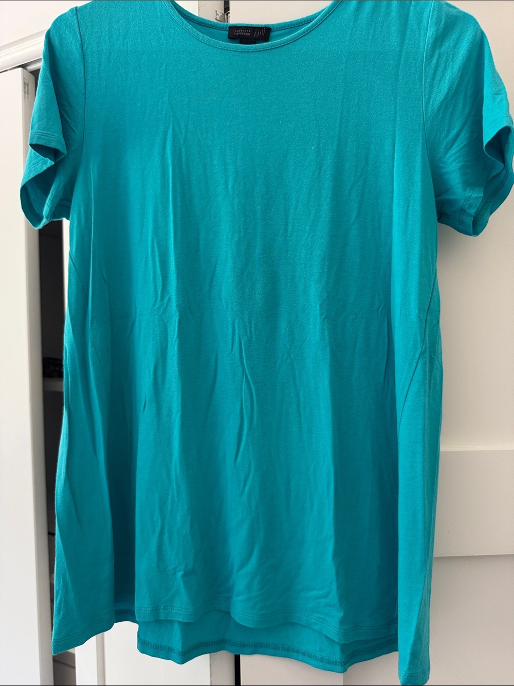 J. Jill Teal Short Sleeve Tee Wearever collection